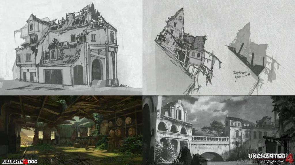 5 Kuva 3. Konseptitaidetta Uncharted 4 -pelin ympäristöstä. (Limonick 2016) 2.