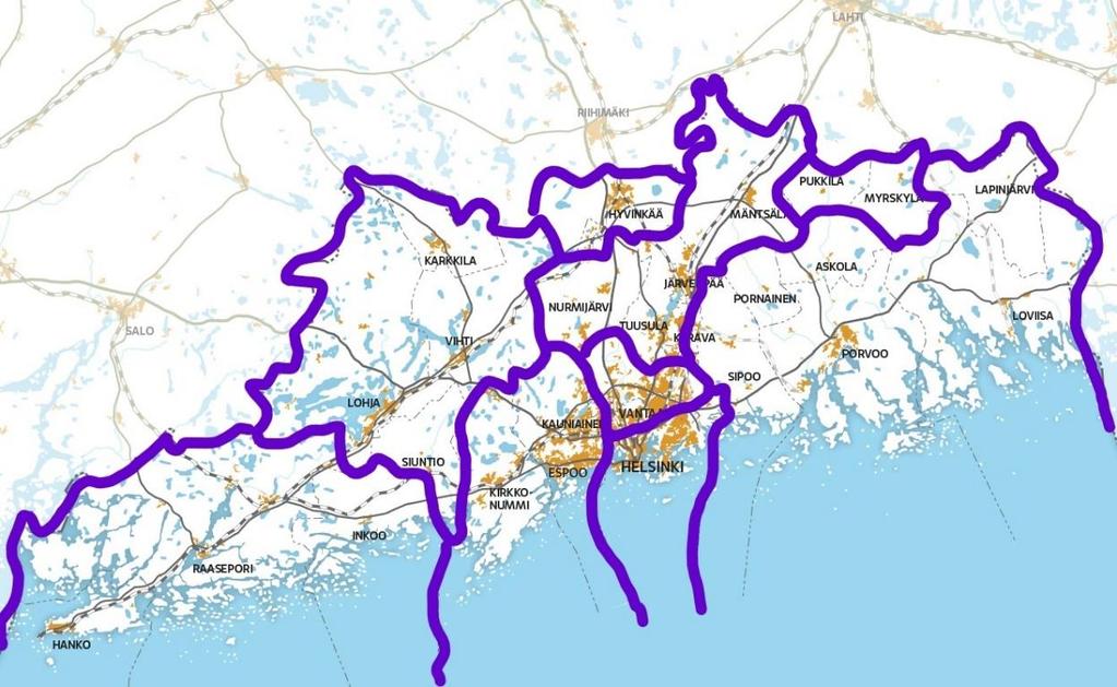 eläinlääkintä, löytöeläinpalvelut, elintarvike- ja vesianalyysipalvelut) 19 % - muut kulut 16 % Tulot n. 7 milj.