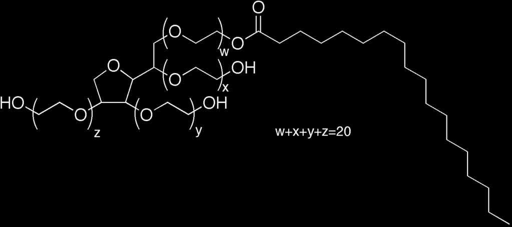 lactylate (E-481) Ceteareth-20 ( O )