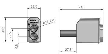 (Al) 6 Nm (6-10 mm 2 ), 10 Nm (16-50 mm 2 ) 22,8 50 19 123 81 VC06-0038 Kojeliitin 1xAl/Cu 6-50 R Oikeakätinen 1xAl/Cu 6-50 690 160 (Cu)/100 (Al) 6 Nm (6-10 mm