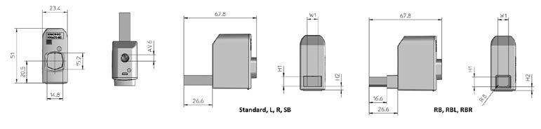 Yleisliittimet Kojeliittimet Kojeliitin 1xAl/Cu 16-95 mm 2 16-95 mm 2 kojeliittimiä on saatavana seitsemällä erityyppisellä liitinkiskolla varustettuina.