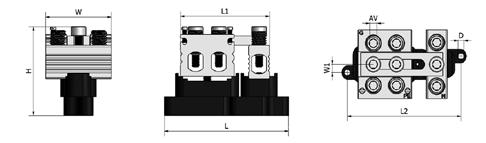 150 6xAl/Cu 25-150 690 120 82 104 91 64 21 6 6 19 120 37 VI02-0005 OT-PEN 240 6xAl/Cu 35-240 690 134,9 104,5 119 101,6 64 21 8 6 D Kiristysmomentti (Nm) Johtimet 1,5 Nm (1,5-2,5 mm²), 5 Nm (4-16