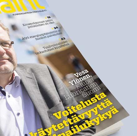 Nostamme esiiin myös alan ammattilaisten henkilökuvauksia sekä Case-tyyppisiä katsauksia alan hankkeisiin. KUKA LEHTEÄ LUKEE?