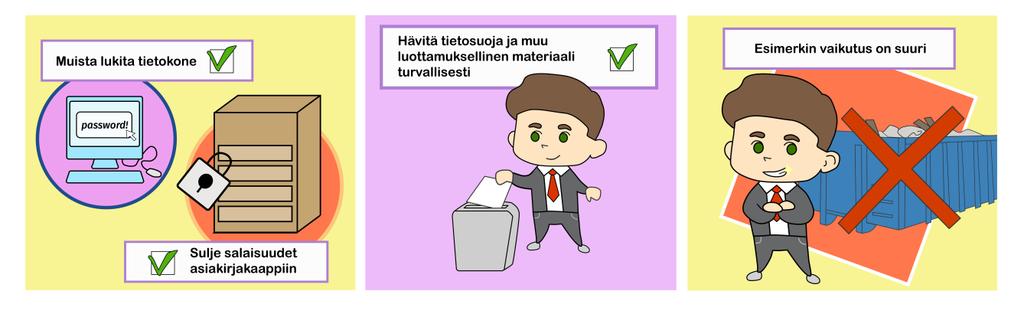 3 Suurimmat tietoturvan ongelmat liittyvät yleisesti kiireeseen, huolimattomuuteen, osaamattomuuteen ja tietojärjestelmien toteutuksen ja käytön tekijöihin.