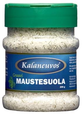 Kalan graavaaminen on tehty nyt entistä helpommaksi Kalaneuvoksen kalamausteperheen uutuuden, Graavimaustesuolan ansiosta.