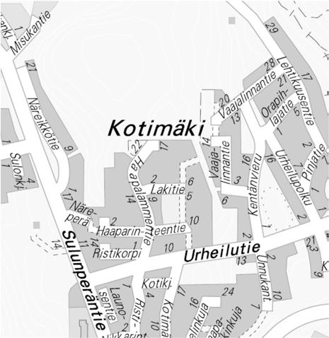 7.12.2018 (1) OSALLISTUMIS- JA ARVIOINTISUUNNITELMA HAAPALAMMENTIE Kaavatunnus 69:066 3. Suunnittelun lähtökohdat 1. Kaava-alue ja sijainti Asemakaavan laajennus koskee 69.