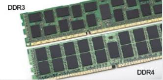 Kuva 1. Ero urassa Suurempi paksuus DDR4-moduulit ovat hieman DDR3-moduuleita paksummat, jotta niihin saataisiin lisää signaalikerroksia. Kuva 2.