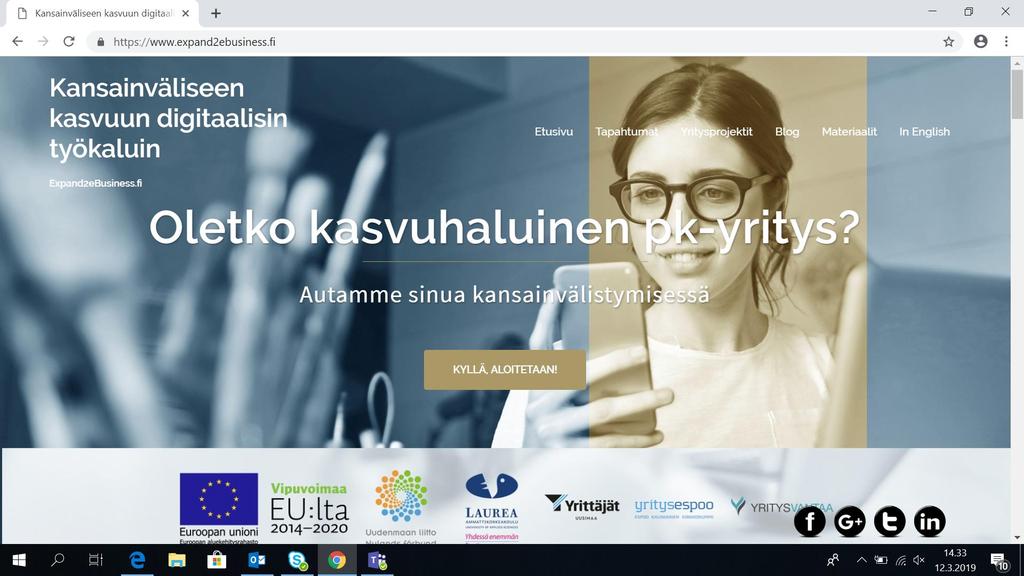 KANSAINVÄLISEEN KASVUUN DIGITAALISIN