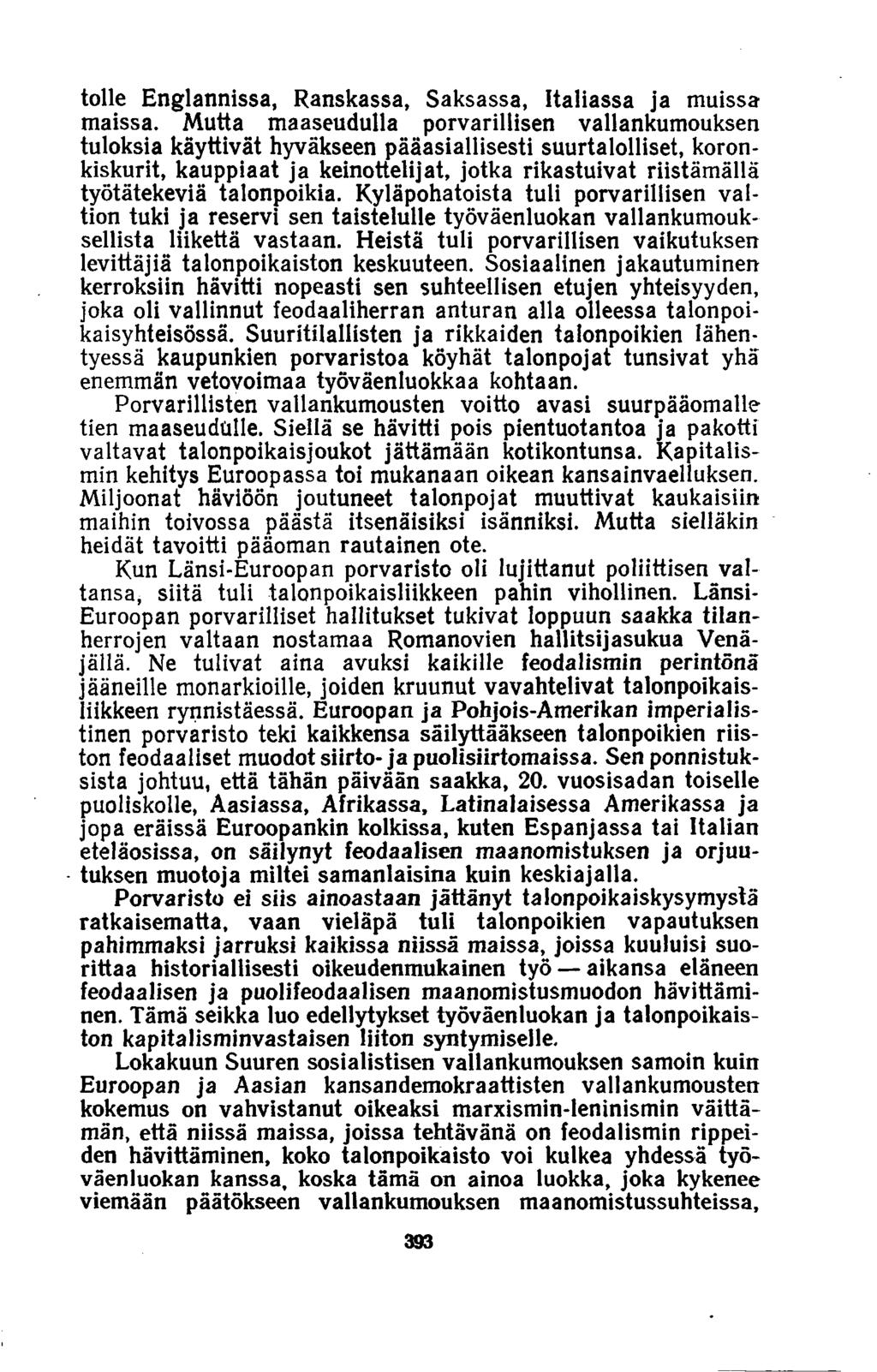 tolle Englannissa, Ranskassa, Saksassa, Italiassa ja muissa maissa.