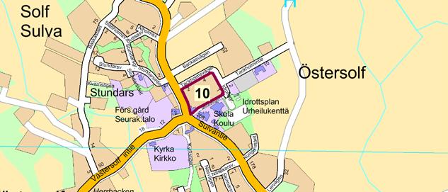 Solf 10. Ändring av detaljplan i kvarter 13a Solf Energi Ab är i behov av en tomt då fjärrvärmecentralen i Solf ska förnyas i framtiden.