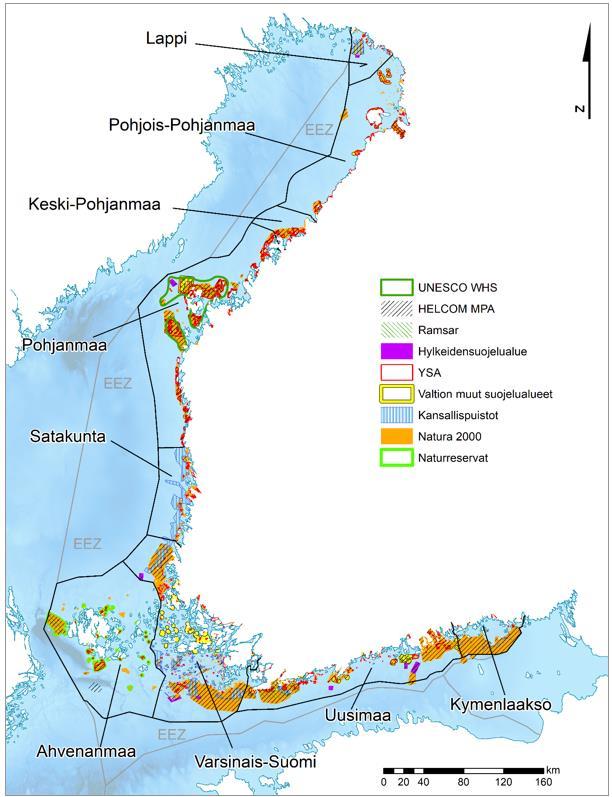 (aluevedet ja EEZ) HELCOM MPA HELCOM MPA