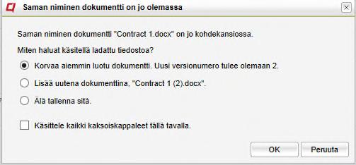 1. Avaa alustan kansio, johon haluat tallentaa tiedostoja tai kansioita. Jos kansiota ei ole valittu, tiedostot tai kansiot tallentuvat root -kansioon. 2.