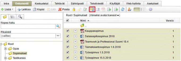 käyttöoikeusasetukset kopioidaan jos alusta tai projekti kopioidaan tai projekti luodaan mallista.