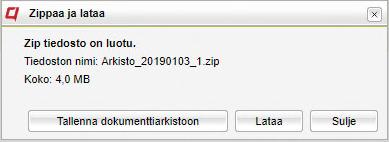 dokumentteja omalle koneelleen.