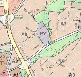 Osallistumis- ja arviointisuunnitelma Program för deltagande och bedömning 002387 31.1.2018 s. 2 LÄHTÖKOHDAT Sijainti: Varistontie 2. Nykytilanne: Pysäköintialue, pizzeria, puurivejä.