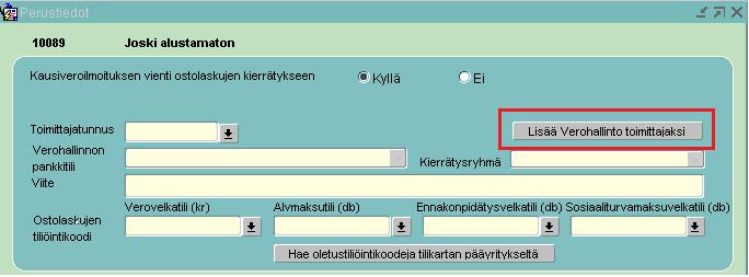 Tas kausi o Valitse työnantajasuoritusten ilmoitusjaksoksi kuukausi. Jos jakson tiedot muuttuvat, tallenna nykyisen jakson loppupäivämäärä ja uuden jakson tiedot seuraavalle riville.