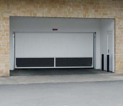 Myös tuuletettavia ja alumiinisia malleja Pysäköintihallien ovien avautumisaika on maks.