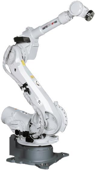 27 Kuva 14. Motomanin 165 kg kuormankantokyvyn ja 2,65 m ulottuvuuden kuuden vapausasteen kiertyvänivelinen robotti (RobotWorx 2018b).