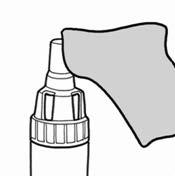 inhalaattori pakkauksessa olevaan varainhalaattoriin ja toista vaiheet 2, 3, 6, 7, 8, 9 ja 10. 12.