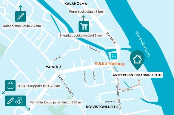 Joen vastaranta on suomalaista peltomaisemaa ja upeat joenrantanäkymät muuttavat kotien maiseman vuodenaikojen mukaan.