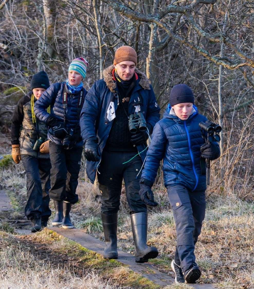 Muutonhavainnoinnin välillä tehtiin verkkokierroksia Markus Lampisen osaavalla ohjauksella.