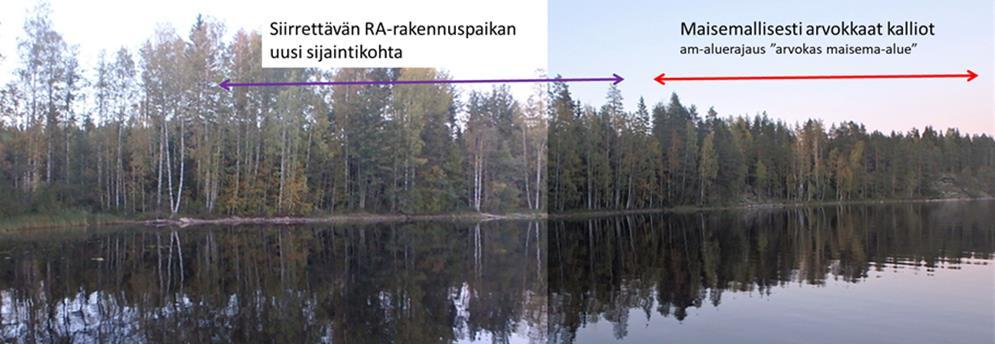 metsätalouden tukkien pudotus- ja uittopaikka (havainnekartan kohta 5).