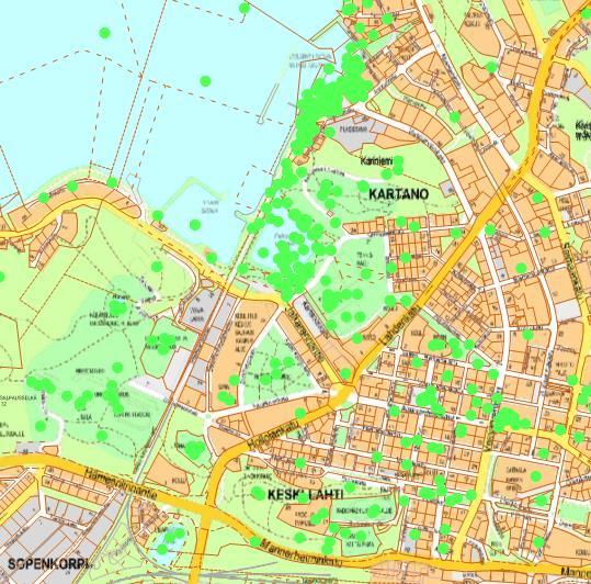 Ote Paras paikka Lahdessa 2014. 3.1.4 Maanomistus Alue on pääosin kaupungin omistuksessa. Pikku-Vesijärven edustalla on yhteisvesialue, joka on vesiosuuskunnan hallinnassa. 3.2 Suunnittelutilanne 3.2.1 Kaava-aluetta koskevat suunnitelmat, päätökset ja selvitykset Maakuntakaava Päijät-Hämeen maakuntakaava 2014 on tullut voimaan MRA 93 mukaisten kuulutusten myötä 13.