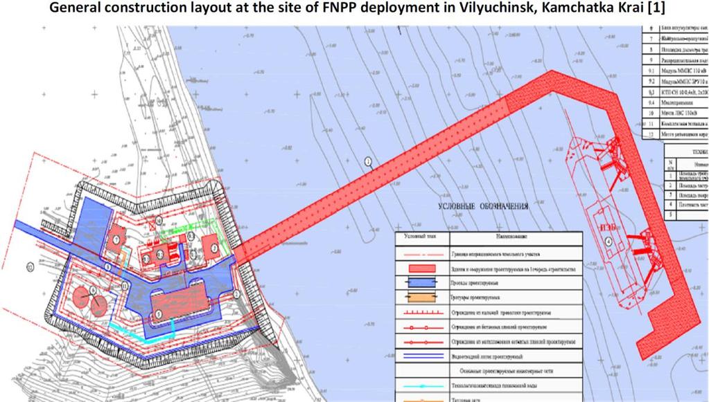 27 Kuva 11. Suunnitelma laitoksen sijoituspaikaksi Viljutšinskissä, Kamtšatkan niemimaalla.