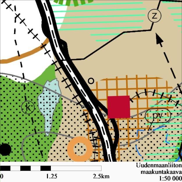 002334/ Paasitie 7B, 18.12.2018 7/22 Maakuntakaava Uudenmaan maakuntakaavassa (8.11.2006) alue on taajamatoimintojen aluetta. Ympäristöministeriö on 30.10.