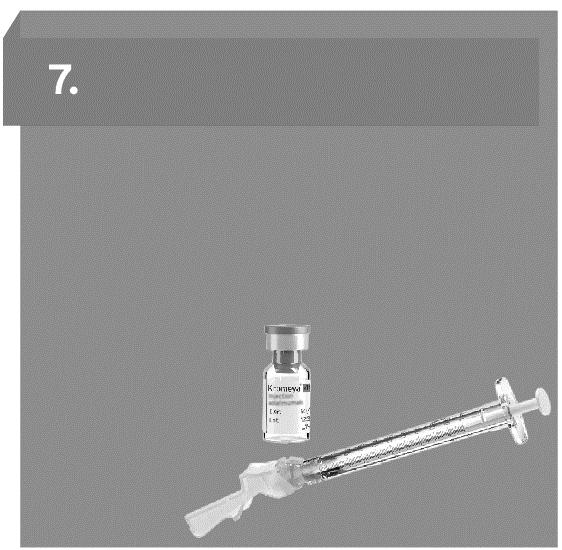 Käyttöohjeet Kromeya - injektiotarvikepakkaus Kertakäyttöiset tarvikkeet ja injektiopullo (adalimumabi) ihon alle pistettävää injektiota varten 40 mg/0,8 ml Huom.: Kuvat ovat viitteellisiä.