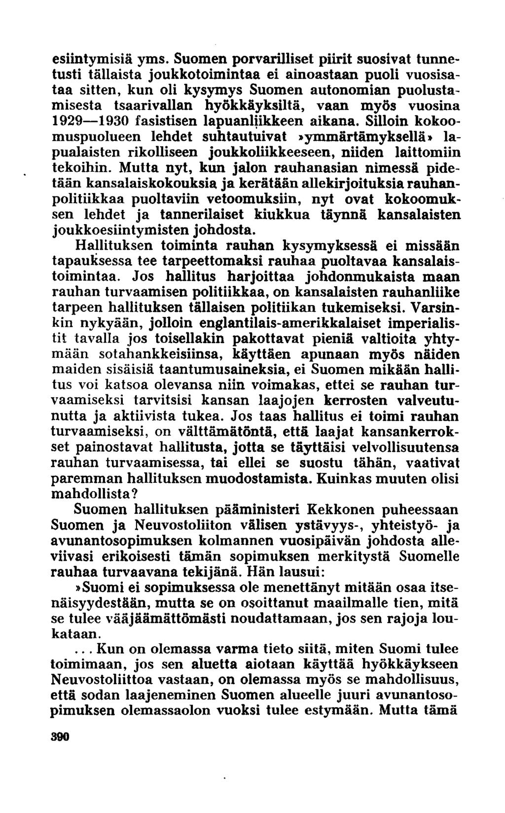 esiintymisiä yms.