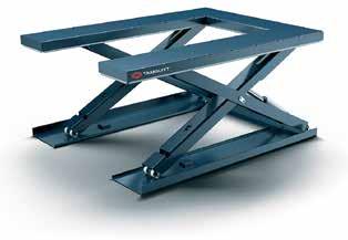 nostokyky 600 2000 kg nostoliike 720 tai 900 mm rakennekorkeus 80 mm (2000 kg pöydät 100 mm) Useimmiten nostopöydät