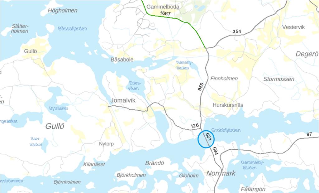 Väyläviraston julkaisuja 42/2019 14 Skåldö Skåldö sijaitsee Raaseporin kaupungissa.
