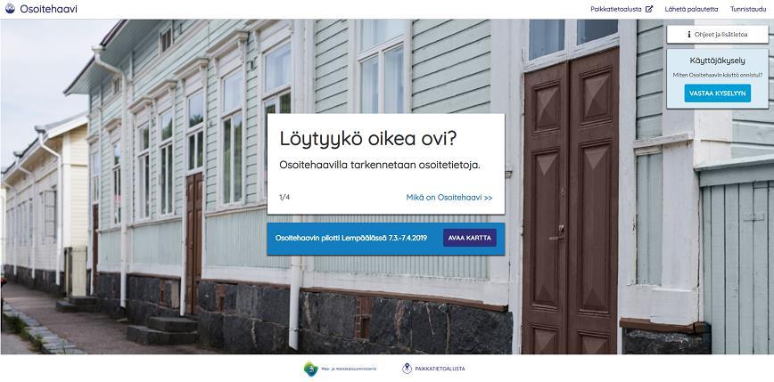 linkittyvät aina osoitekohteisiin Tallennus alkaa osoitteen valinnalla Vihjetieto virheistä Kun