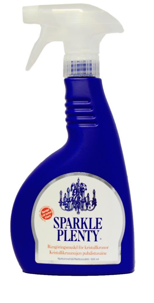 Kodinpuhdistus Sparkle Plenty kristallikruunujen puhdistusaine 500 ml 1.