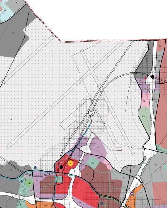 53 b. Muutos lentoradan ja Tallinna-tunnelin merkintään Ehdotetaan, että Lentorata ja Tallinna-tunneli osoitetaan