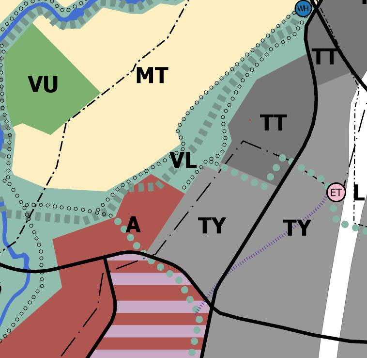 66 d. Muutos voimajohtoon Hakkilassa Voimajohto-merkintää on tarkistettu kulkemaan nykyisen