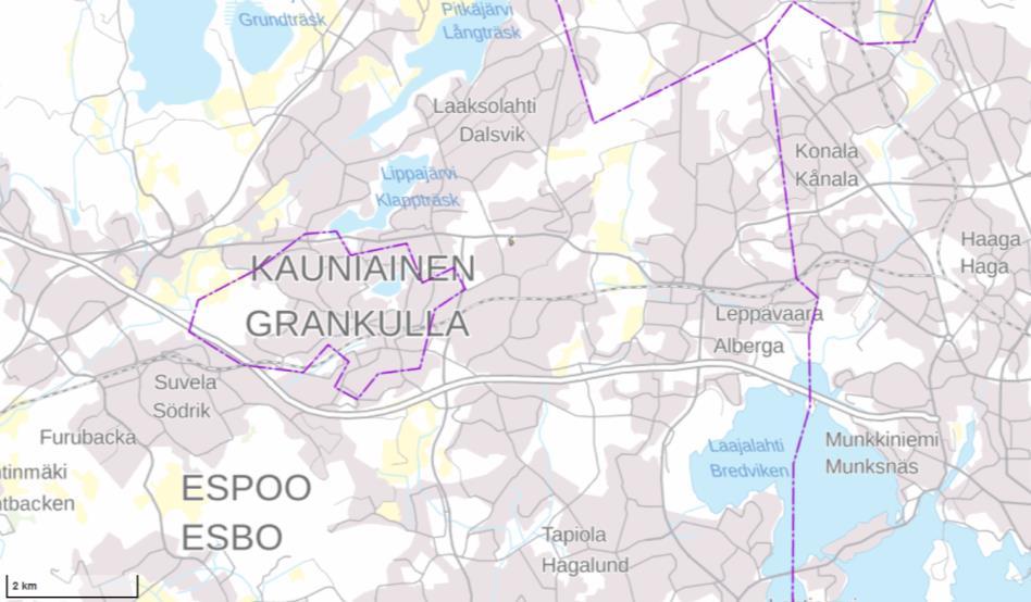 3 (9) Suunnittelukohde Kuva 1. Tutkimuskohteen sijainti (Kartan lähde www.paikkatietoikkuna.