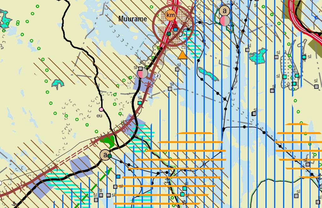 80:014/ MARTINPOLUN JA KOKKOTIEN RISTEYSALUE / ASEMAKAAVASELOSTUS (8) 3.4 Maanomistus Suunnittelualueen tontit ovat Jyväskylän kaupungin ja Korpilahden Osuuspankin omistuksessa.