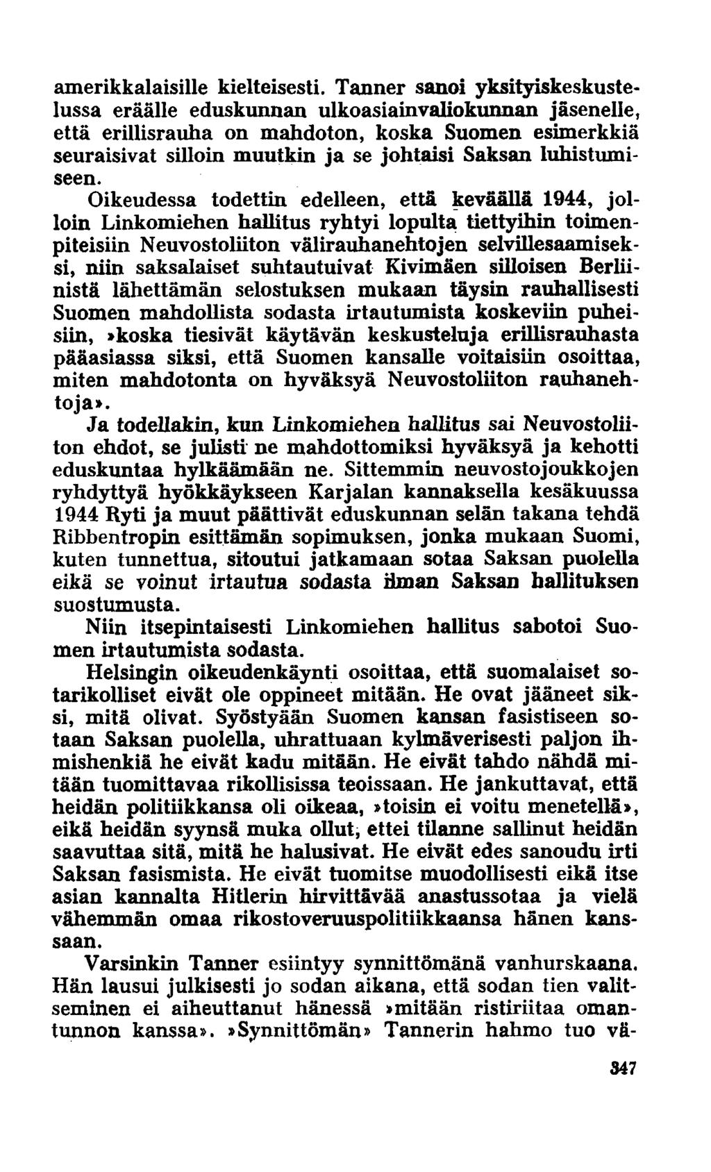 amerikkalaisille kielteisesti.