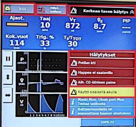 7 HÄLYTYKSET JA VIESTIT Hälytystilanteessa 1. Mene potilaan luokse välittömästi.