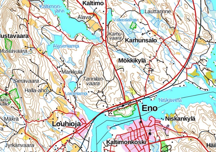 KOIVURANNAN RANTA-ASEMAKAAVA, kaavatyö 1750 Suunnittelu Haltilahti 6 Joensuu (167), Enon kylä (436), tila Koivuranta 41-56 14.8.2019 1.