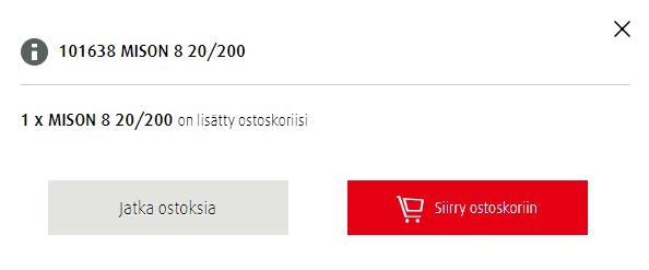 5. Voit nyt jatkaa ostoksia tai siirtyä suoraan viimeistelmään tilauksesi painamalla Kassalle Jos sinulla on ylimääräisiä palautuksia, muista lisätä ylimääräiset palautukset tilaukselle lisäämällä