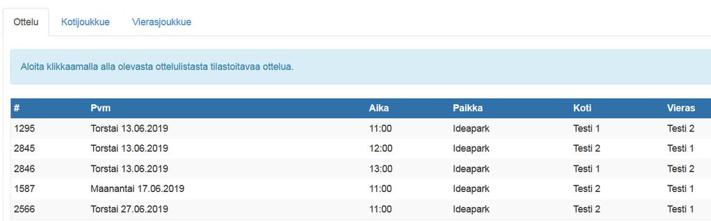 sivu 6 Mikäli toimihenkilöllä EI ole id:tä eli hän ei entuudestaan löydy seuran listalta, vaihtoehtoinen tapa on lisätä henkilö vapaana tekstinä.