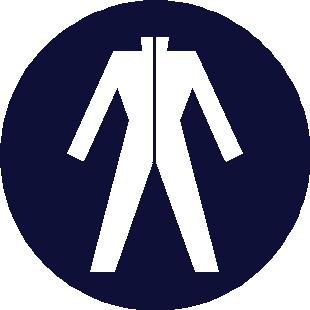 Kemikaalin kestäviä, läpäisemättömiä hyväksytyn standardin mukaisia käsineitä tulee käyttää mikäli riskinarviointi osoittaa mahdollisuuden ihokosketukseen.