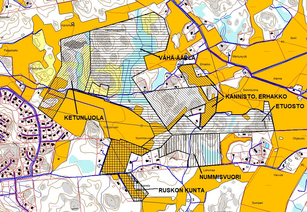 Tuleva asemakaavoitus 1/2 - Kunta on tehnyt maahankintoja Nummisvuorentien ja Ohjaluodontien alueelta.