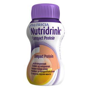 Sakeimmat täydennysravintojuomat (Stage 1) Nutridink Compact 125 ml 300 kcal, 12 g prot Banaani, Kaakao, Mansikka, Mokka, Vanilja, Neutraali Nutridrink Compact