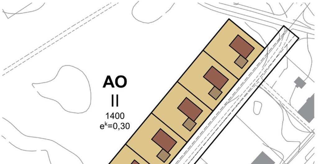 22 5. Kokkosaarenpolku Viitesuunnitelma Tiedot Käyttötarkoitus/talotyyppi: AO Alueen pinta-ala: 0,77 ha Aluetehokkuus: 0,20 Arvio rakennusoikeudesta: 1400 k-m² Asukasmääräarvio: 28 Alueen yleiskuvaus