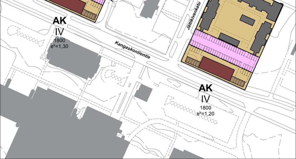 - Ratkaisussa olevien rakennusten autopaikat säilyvät LPA-alueella ja uuden rakennuksen autopaikat sijoittuvat omalle tontille (1/120-mitoituksella olevat rakennukset tarvitsevat koko nykyisen