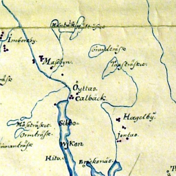 Taasjärveä lähinnä olevassa Hangelbyn kylässä oli vuonna 1593 yhdeksän tilaa.
